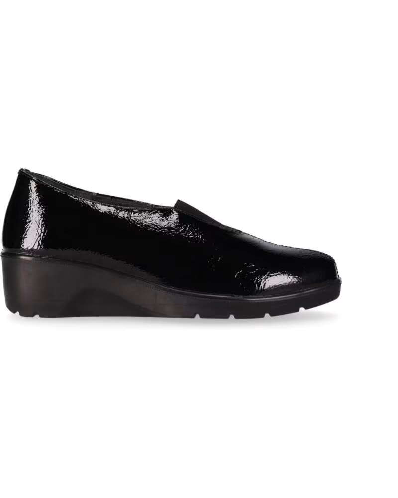 CHIKA10 ST MANDARIN 09 SCARPE DONNA ECOPELLE ZEPPA BASSA NERO NEGRO-BLACK