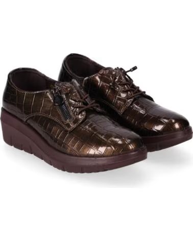 CHIKA10 ST MANDARIN 06 SCARPE PELLE SINTETICA DONNA ZEPPA BASSA MARRONE MARRON-BROWN
