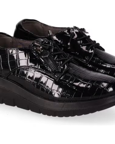 CHIKA10 ST MANDARIN 06 SCARPE IN ECOPELLE ZEPPA BASSA NEGRO-BLACK