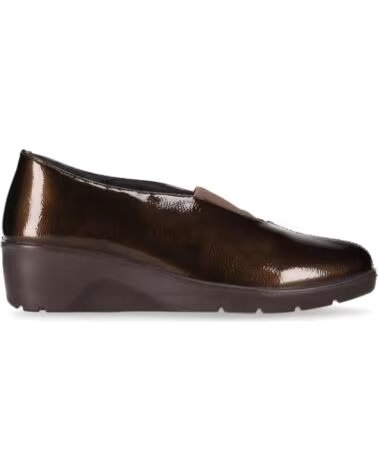 CHIKA10 ST MANDARIN 09 SCARPE DONNA IN ECOPELLE ZEPPA BASSA MARRONE MARRON-BROWN