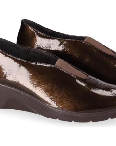 CHIKA10 ST MANDARIN 09 SCARPE DONNA IN ECOPELLE ZEPPA BASSA MARRONE MARRON-BROWN