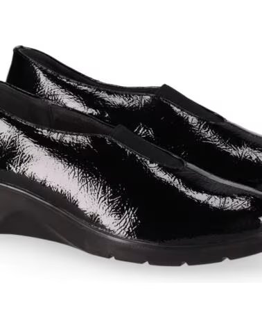 CHIKA10 ST MANDARIN 09 SCARPE DONNA ECOPELLE ZEPPA BASSA NERO NEGRO-BLACK