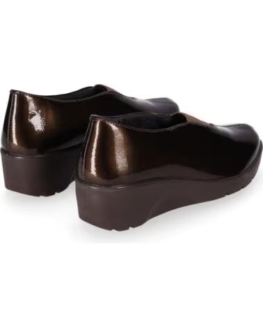 CHIKA10 ST MANDARIN 09 SCARPE DONNA IN ECOPELLE ZEPPA BASSA MARRONE MARRON-BROWN