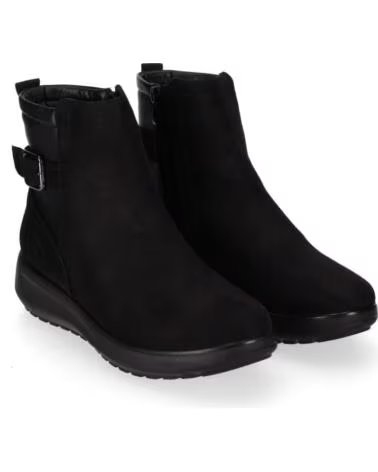 CHIKA10 ST MANDARIN 14 STIVALETTI DA DONNA IN TESSUTO CON ZEPPA BASSA NEGRO-BLACK