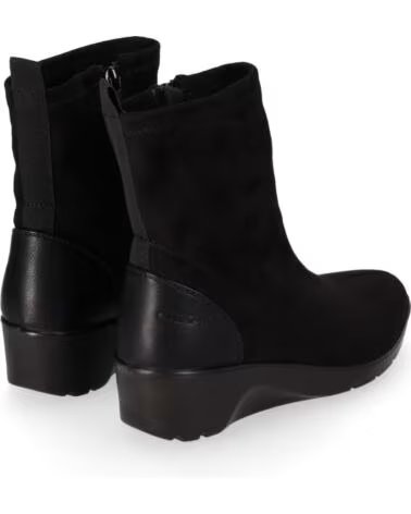 BOTINES DE MUJER CHIKA10 ST MANDARIN CON CUÑA BAJA NEGRO NEGRO-BLACK
