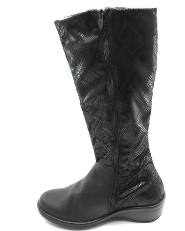 Botas de Mujer ARCOPEDICO SARA LICRA NEGRA NEGRO