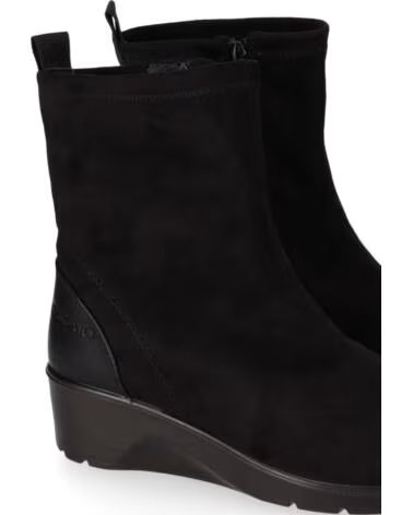 BOTINES DE MUJER CHIKA10 ST MANDARIN CON CUÑA BAJA NEGRO NEGRO-BLACK