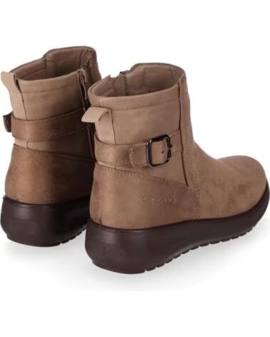 CHIKA10 ST MANDARIN 14 BOTINES TEJIDO CUÑA BAJA MUJER BEIG-BEIGE