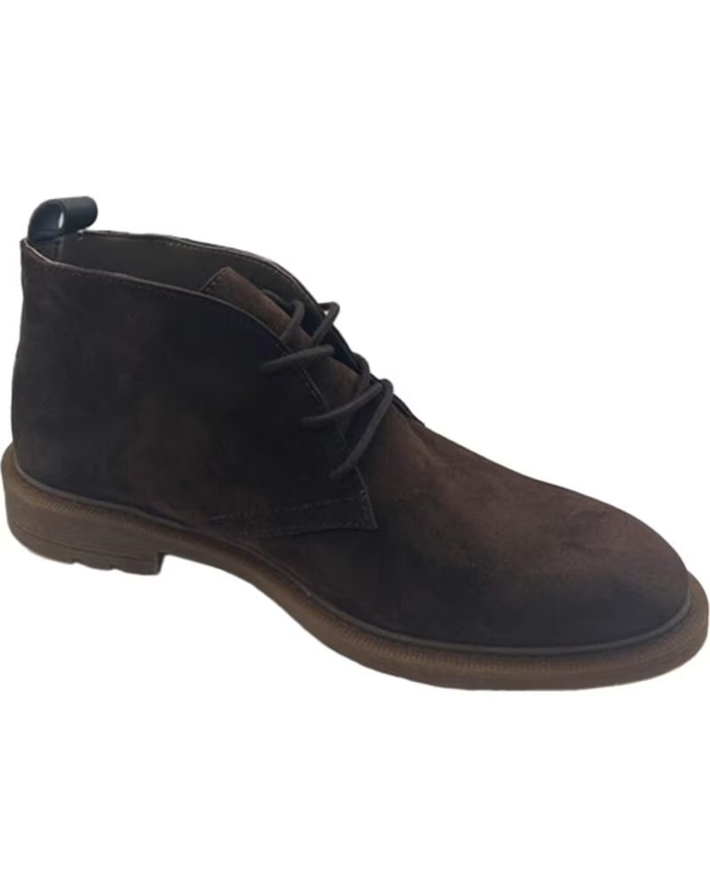 CHIKA10 ST JEY 08 STIVALETTI IN PELLE SCAMOSCIATA MARRONE DA UOMO MARRON-BROWN
