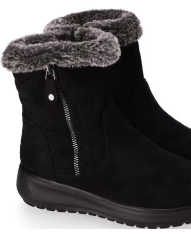 CHIKA10 ST MANDARIN 13 BOTINES TEJIDO CUÑA BAJA NEGRO NEGRO-BLACK