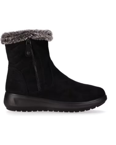 CHIKA10 ST MANDARIN 13 BOTINES TEJIDO CUÑA BAJA NEGRO NEGRO-BLACK