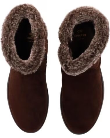 CHIKA10 ST MANDARIN 13 STIVALETTI DA DONNA IN TESSUTO CON ZEPPA BASSA MARRON-BROWN