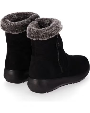 CHIKA10 ST MANDARIN 13 BOTINES TEJIDO CUÑA BAJA NEGRO NEGRO-BLACK