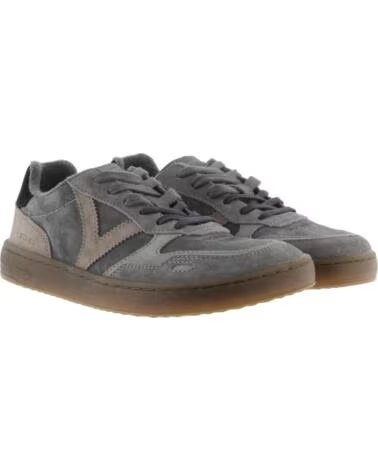 VICTORIA SCARPE DA GINNASTICA DUNA BAREFOOT CROSTA DI PELLE 1187100 ANTRACITE ANTRACITA
