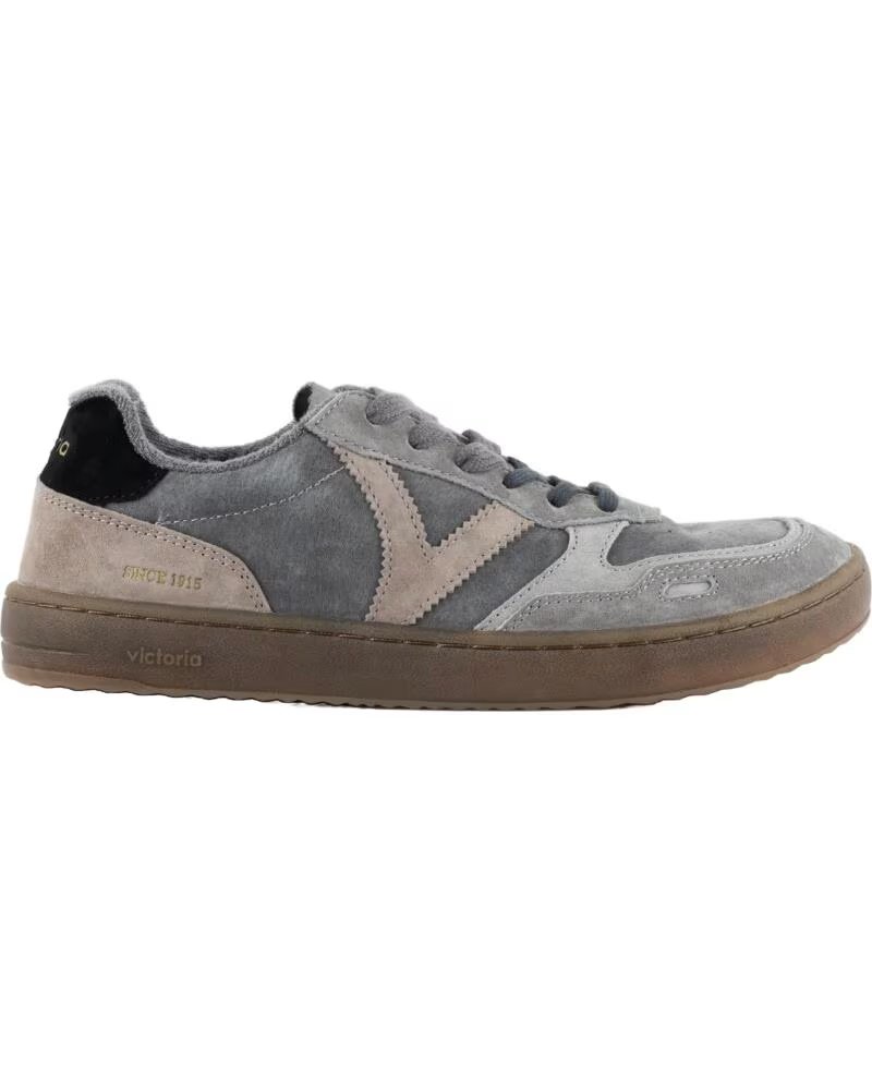 VICTORIA SCARPE DA GINNASTICA DUNA BAREFOOT CROSTA DI PELLE 1187100 ANTRACITE ANTRACITA