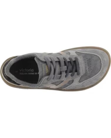 VICTORIA SCARPE DA GINNASTICA DUNA BAREFOOT CROSTA DI PELLE 1187100 ANTRACITE ANTRACITA