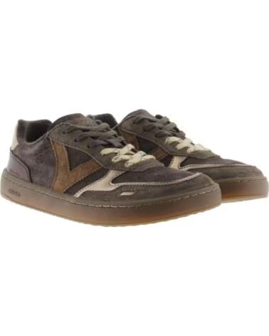 VICTORIA Zapatillas Duna Barefoot Serraje y Metal 1187104 MARRON