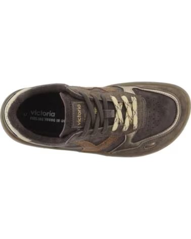 VICTORIA Zapatillas Duna Barefoot Serraje y Metal 1187104 MARRON