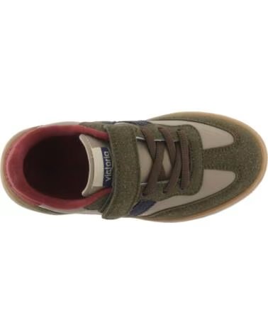 VICTORIA TÉNIS CRIANÇA OSLO TIRA E ELÁSTICO EFEITO PELE 1256110 KAKI