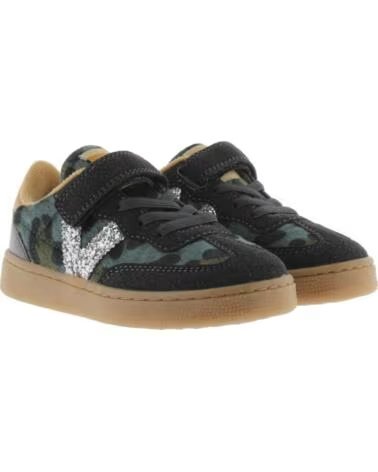 VICTORIA SNEAKER OSLO RIEMEN UND ELASTIK ANIMAL PRINT 1256111 JADE
