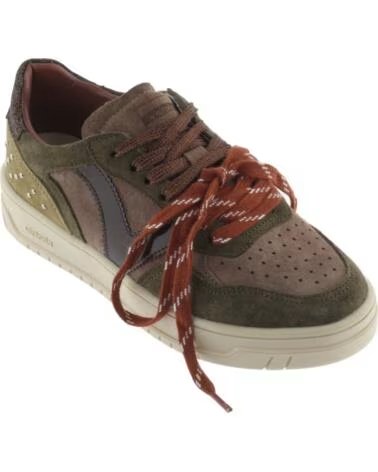 SNEAKER SEUL CROSTA DI CUOIO BORCHIE 1257149 KAKI