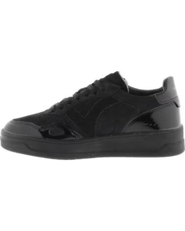 SNEAKER SEUL IN PELLE SCAMOSCIATA E VERNICE 1257151 NERO NEGRO
