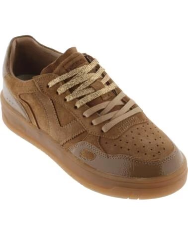 SNEAKER SEUL IN PELLE SCAMOSCIATA E VERNICE 1257151 CAMEL