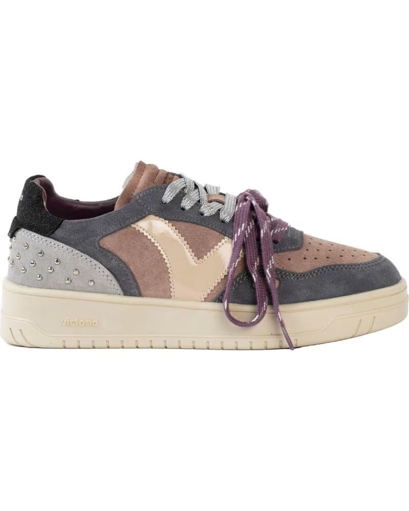 VICTORIA Zapatillas Seul Serraje Tachas 1257149 MALVA