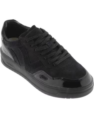 SNEAKER SEUL IN PELLE SCAMOSCIATA E VERNICE 1257151 NERO NEGRO