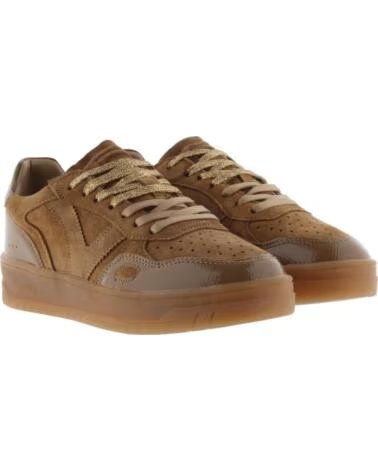 SNEAKER SEUL IN PELLE SCAMOSCIATA E VERNICE 1257151 CAMEL