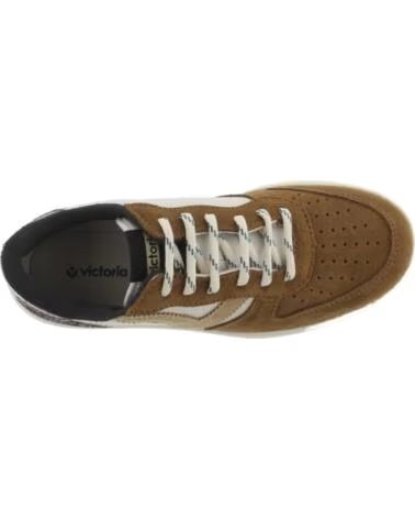 VICTORIA SNEAKER MADRID SCAMOSCIATO E GLITTER 1258280 CUERO