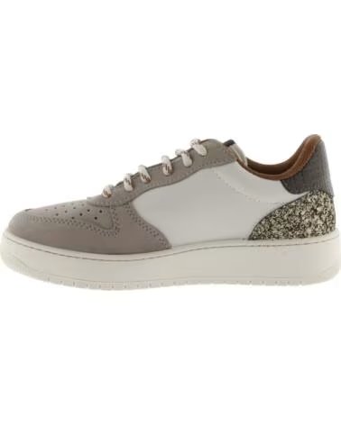 SNEAKER MADRID IN CROSTA DI CUOIO E GLITTER 1258280 VISONE VISON