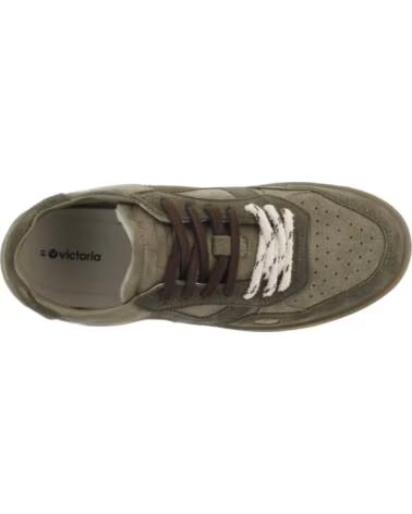 VICTORIA SNEAKER SEUL CROSTA DI CUOIO 1257153 KAKI
