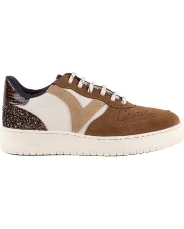 VICTORIA SNEAKER MADRID SCAMOSCIATO E GLITTER 1258280 CUERO