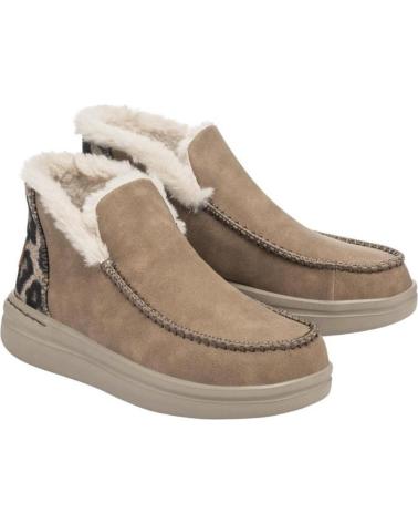 Botines de Mujer HEY DUDE BOTIN BEIGE PLANO DUDE NUT
