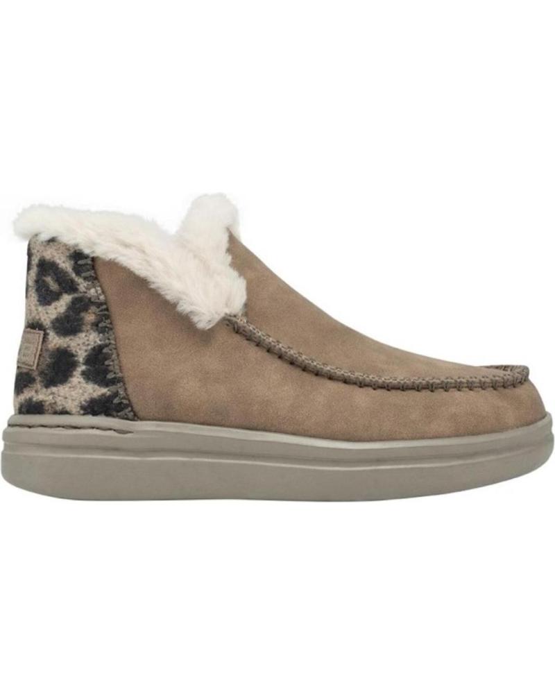 Botines de Mujer HEY DUDE BOTIN BEIGE PLANO DUDE NUT