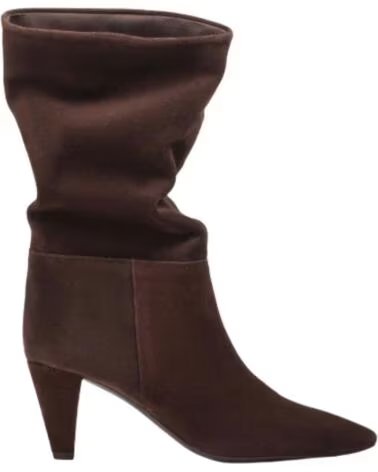 UNISA BOTA DE SERRAJE CON TACÓN 6 CM MARRóN