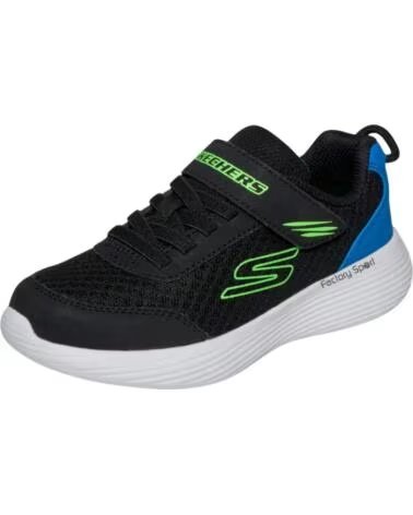 SKECHERS GO RUN 400 2V QUANTA STRI SAPATILHAS INFANTIS 35 PRETO LIMA AZUL NEGRO