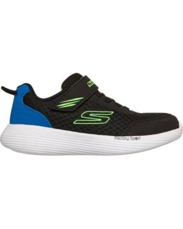 SKECHERS GO RUN 400 2V QUANTA STRI SAPATILHAS INFANTIS 35 PRETO LIMA AZUL NEGRO