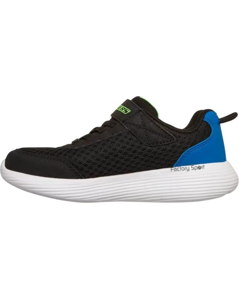 SKECHERS GO RUN 400 2V QUANTA STRI SAPATILHAS INFANTIS 35 PRETO LIMA AZUL NEGRO