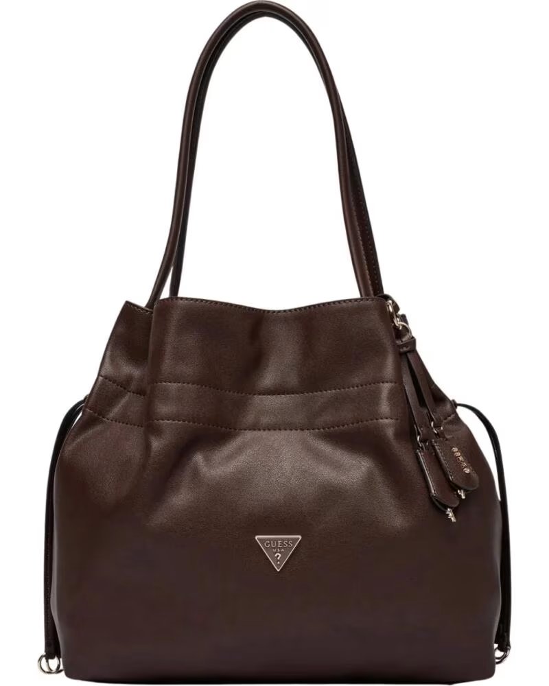 GUESS DAMEN HANDTASCHE KARIMA BRAUN VARIOS COLORES