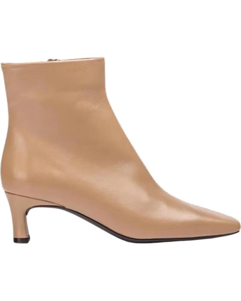 UNISA BOTTINE EN CUIR AVEC COUTURE CENTRALE BEIGE