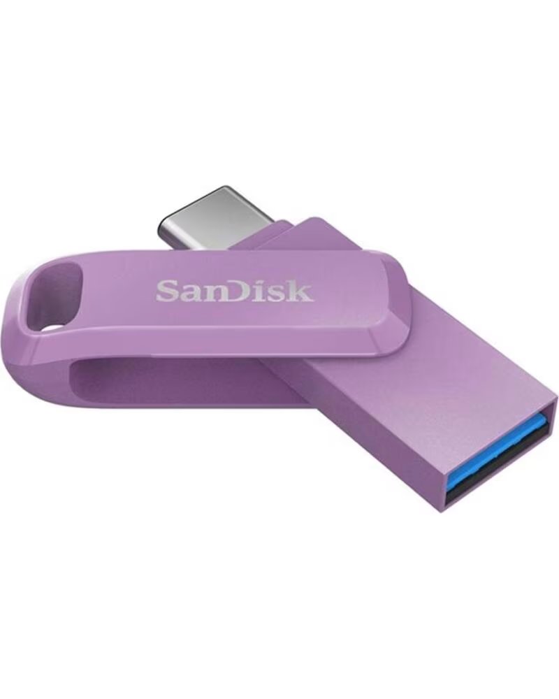 SANDISK Memoria usb tipo a - usb tipo c 128gb ultra dual drive go lavanda