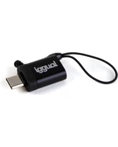 IGGUAL Adaptador USB OTG tipo C a USB-A 3 1 negro