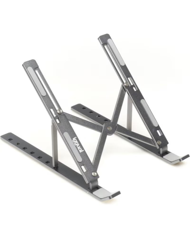 IGGUAL Soporte elevador plegable portatil 17 gris