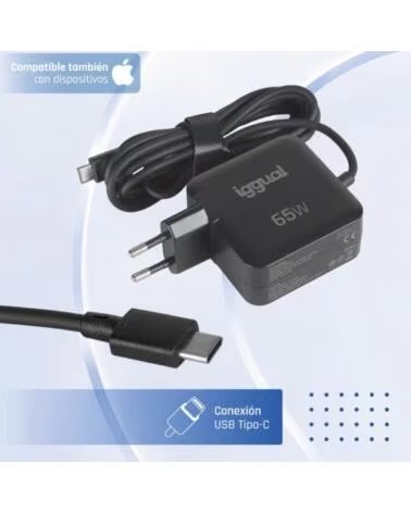 IGGUAL TRAGBARES UND MOBILES LADEGERÄT TYP C PD 65W IGG319925