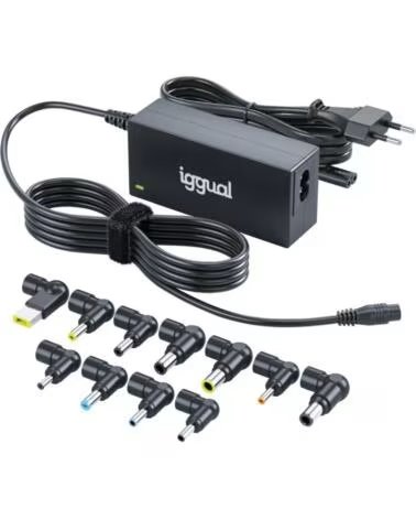 IGGUAL CARICABATTERIE UNIVERSALE AUTOMATICO PER LAPTOP 65W CUA-11T
