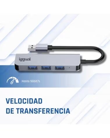IGGUAL USB-A 30 HUB MIT 4 PORTS