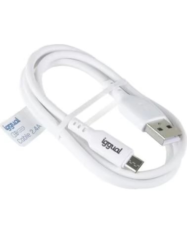 IGGUAL IGG316931 CABO USB-A PARA MICRO-USB 100 CM BRANCO