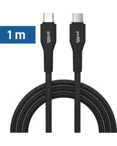 IGGUAL CAVO USB-C A TIPO C 60W 3A 100 CM TRECCIATO IGG319765